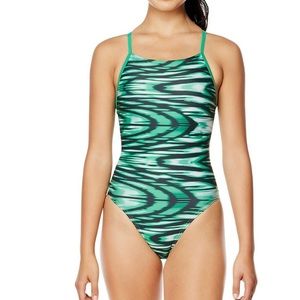 Speedo Wave Wall Crossback Pro LT One Piece Swimsuit - Size 6